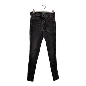 Express | Black Wash High Rise Skinny Jeans | Size: 0R